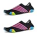 Chaussures de sport aquatiques pour homme et femme - Séchage rapide - Chaussettes de surf pour la plage, la natation, le surf, le yoga, Couleur P., 39 1/3 EU