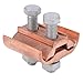 BAFOVY Parallel Groove Clamp, Copper Heavy Duty Wire Clamp with Dual Bolts for 50 to 240 ², Ideal for Electrical Connections in Power Industries