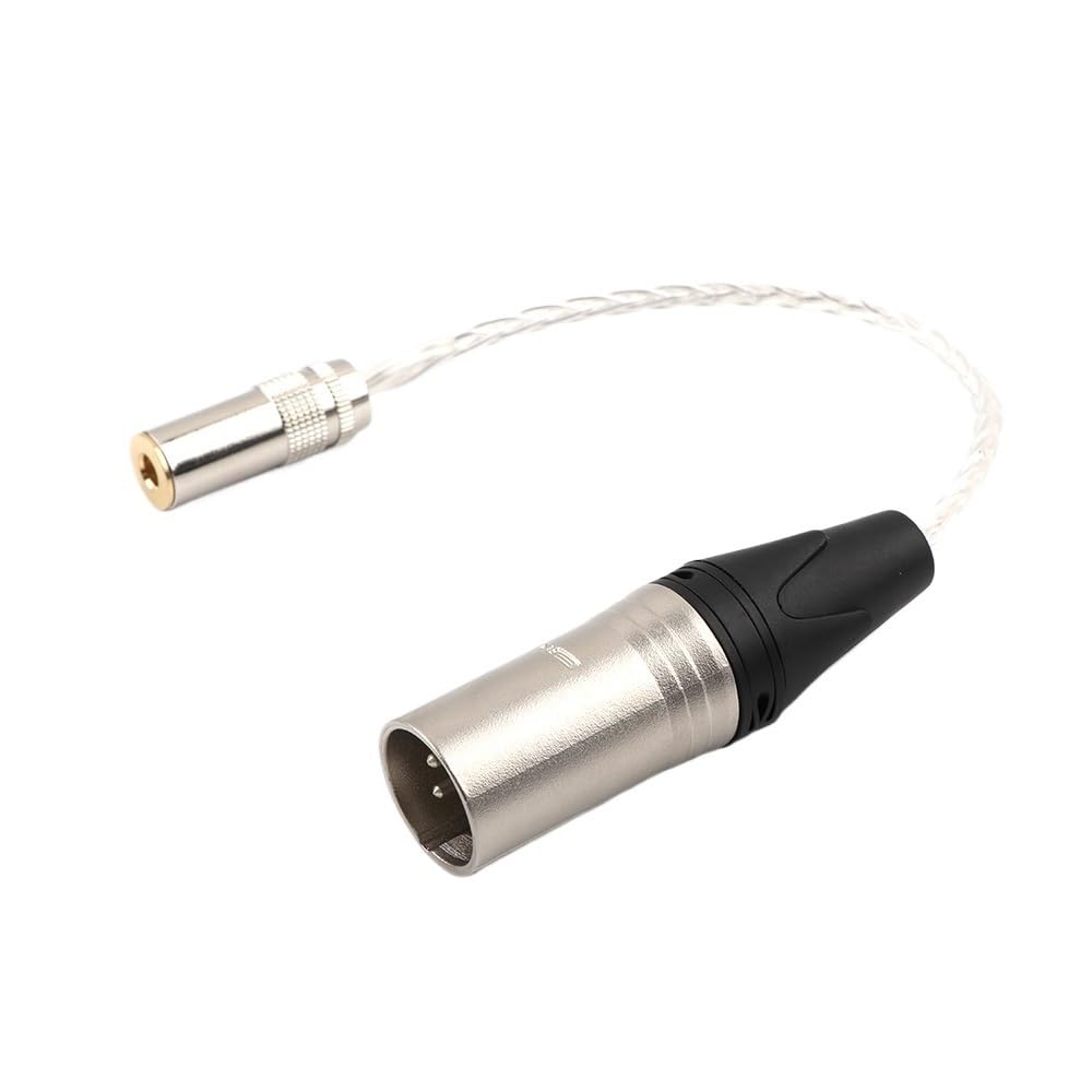 HiFi 7N OCC argento 4,4 mm femmina a 4 pin XLR maschio bilanciato cavo adattatore audio 4.4 TRRRS a XLR connettore (1 m)
