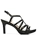 Naturalizer Womens Baylor Strappy High Heel Dress Sandal Black Smooth 7 M
