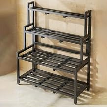 Plant Stand Metal, 2/3/4 Tier Stair Style Large Plant Holder, Tiered Plant Shelf, Flower Stand with Adjustable Foot Pads, for Living Room, Garden, Patio4 Tier 47.2"/120cm