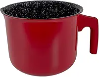 Leiteira Fervedor Antiaderente 1,8l Caneca Cerâmica Indução Vermelha