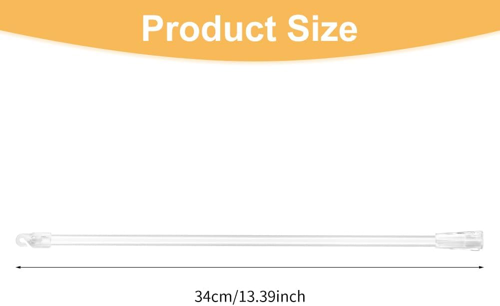2 Pcs Vertical Blind Replacement Parts - Clear Tilt Wand Opener, Long Window Blind, Size:12 Inch