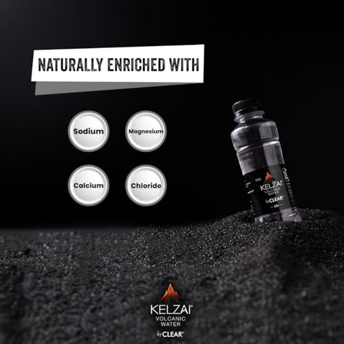 Image of Kelzai Natural Rejuvenator Volcanic Mineral Rich Still Water 500ml - Pack of 24| Perfect for Party Essentials, Office Use, and Everyday Hydration (PET Bottle)
