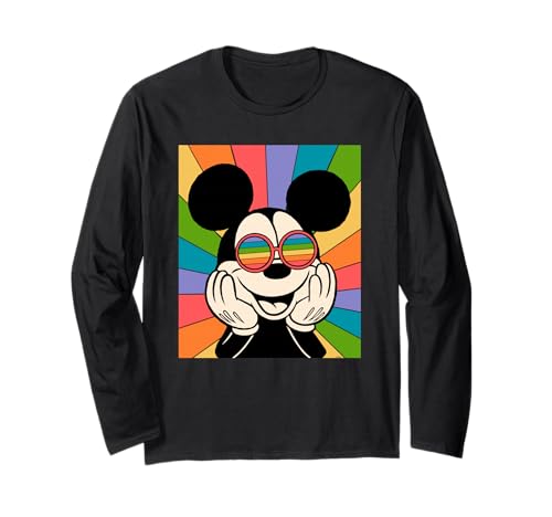 T-shirt manches longues Mickey Mouse parfait pour un look casual d'automne