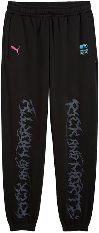 PUMA Mens Hoops X Rick And Morty Sweatpants Casual - Black