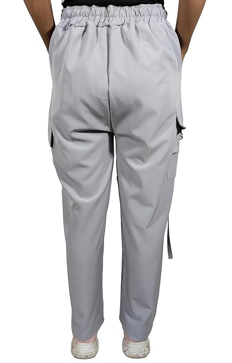 Image of ARYANSH Shoppe 4 Pocket Straight-Fit Cargo Trouser Pants for Kids Girls | Stylish High-Waist Casual Wear with Pockets | Small to XXL
