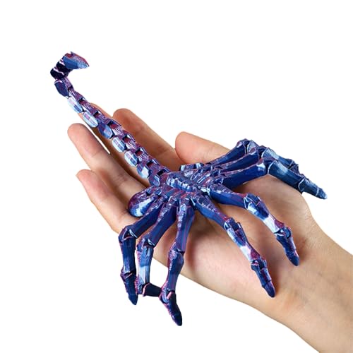 Xtaguvdm Articulado Facehugger, brinquedo de descompressão móvel, estilo, design impresso e elos flexíveis, presente aconchegante para colecionadores e fãs de ficção científica