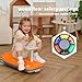 12V Ride-On Car with Cleaning Fun, 3 in 1 Gokart, Soft-Start, 5-Speed Adjustable, Detachable mop, Rechargeable Battery, 160lbs Capacity, Indoor & Outdoor for Kids Ages 3+ Orange