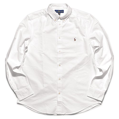 [ポロラルフローレン] シャツ ワンポイント オックスフォードシャツ 323-677133 323-677177 メンズ レディース 長袖 L 01.ホワイト [並行輸入品]のサムネイル
