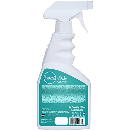 Image of Duzo Tap & Shower Cleaner Spray Lime scale and Hard Water Stain Remover Spearmint 500ml