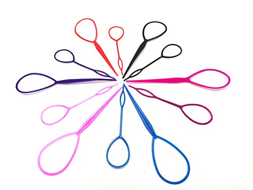 image for PPINA 12 Pieces Plastic Magic Topsy Hair Braid Accessories ,French Bra