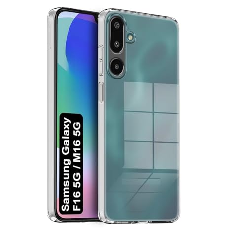 Image of COVERBLACK Flexible Rubber Case Back Cover for Compatible Model with Samsung M16 5G / F16 5G - Transparent