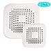 Produktbild Linkstyle Drain Hair Catcher, quadratischer Duschablaufdeckel, Haarstopper mit Saugnapf, Silikonwaschbecken, Filterstopfen, Gummi-Haarfang-Abflussschutz für den Küchenabfluss [2er-Pack]