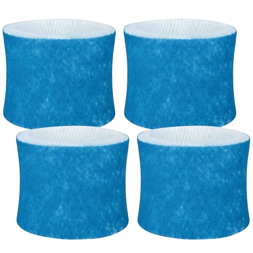 Image of 4 Pack Humidifier Wicking Filter Replacement 2.0 for Canopy Bedside | and Nursery Humidifier 2.0, Wood Pulp & Paper Filter (Blue)