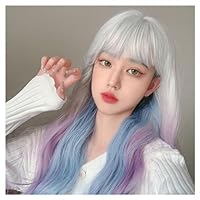 Amazon.co.jp: Eileen ロング カール ゴールド ウィッグ パーマ