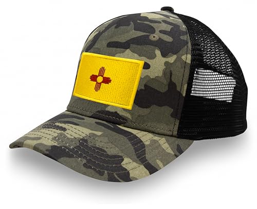Image of International Tie State Hat for Men and Women, Adjustable Snapback Trucker Baseball Cap with Embroidered Patch