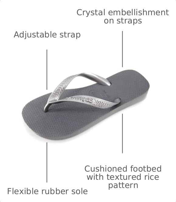 Image of Havaianas Women's Slim Crystal Flip Flops