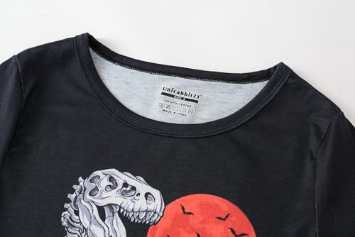 Pajamas for Boys Cute Black Gamer Long Sleeve and Pants Sleepwear 2-pieces Big Kids PJS Clothes Size 6-162