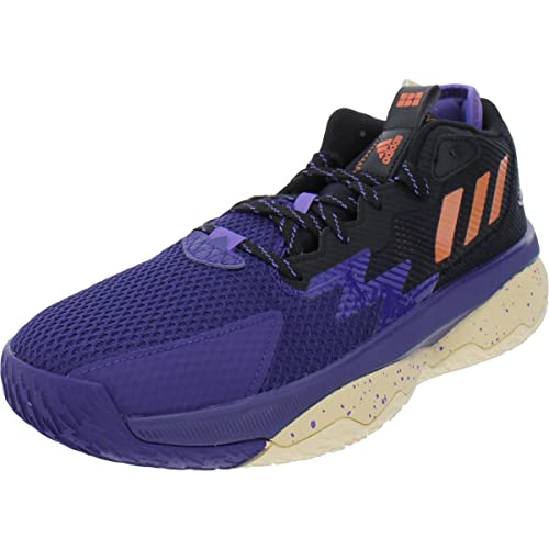 adidas Mens Dame 8 Basketball Athletic and Training Shoes Purple 9 Medium (D)