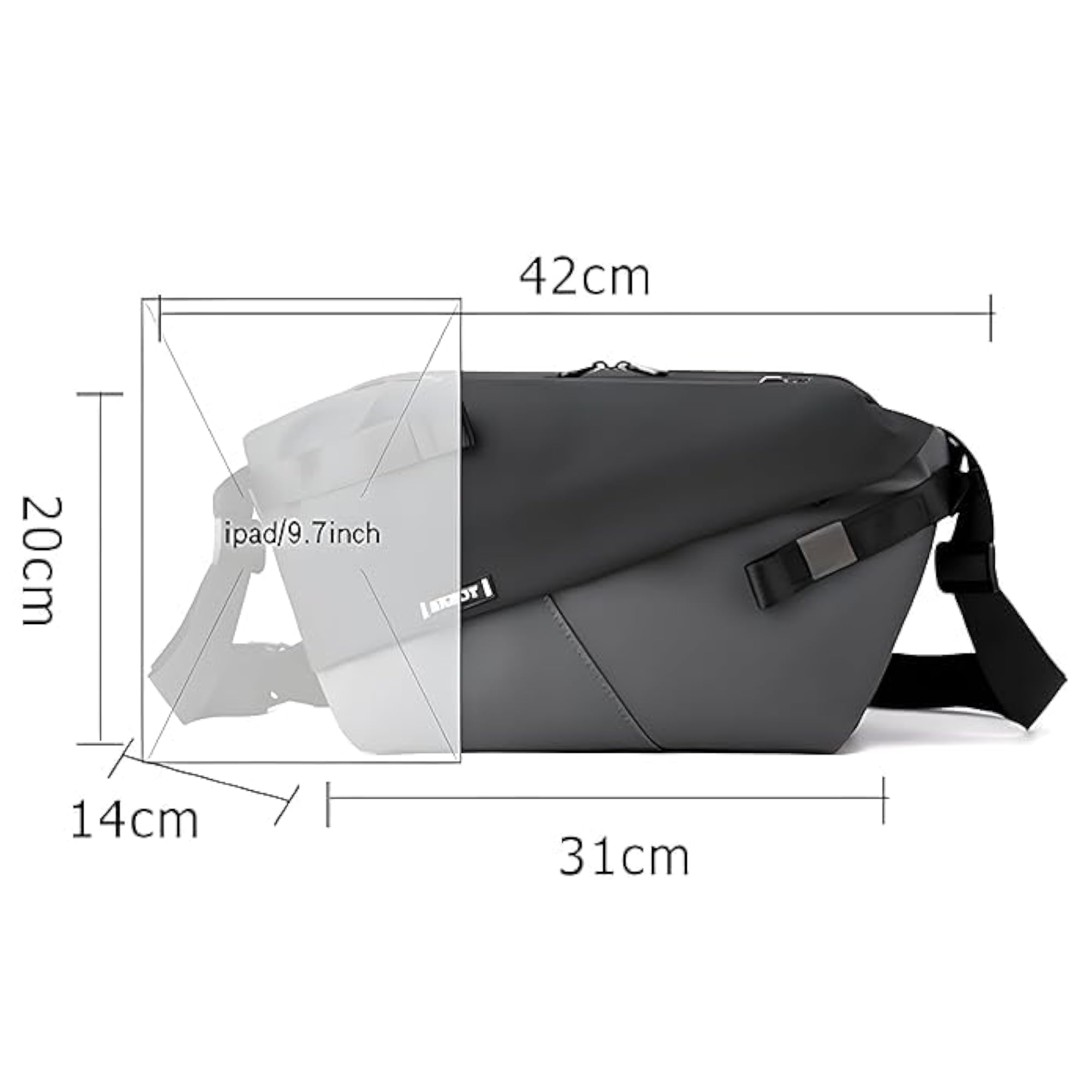 Urban Coating Mens Messenger Shoulder Bag