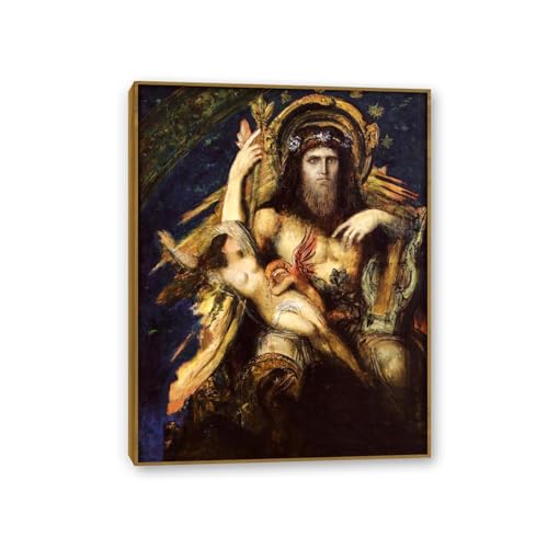 Reproduction peinture sur toile Gustave Moreau Jupiter cadre bois