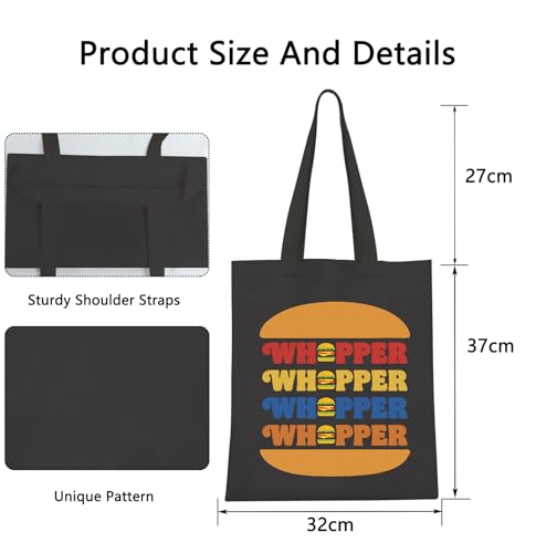 POFULL Hamburger Gift Fast Food Gift Burger Lover Shoulder Bag Cheeseburger Lover Gifts2