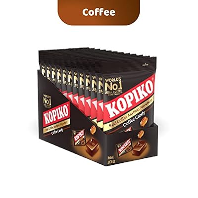 Kopiko Coffee Candy Bold-Tasty Hard Candy from Indonesia with Real Coffee Extract A Satisfying Boost for On-the-Go Energy (4.23 oz)
