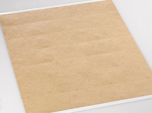 Textured Brown Kraft 2.83" X 1.5" Rectangle Labels For Laser And Inkjet Printers With Downloadable Template And Printing Instructions, 5 Sheets, 105 Labels (Rb28) #TOP1