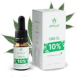 ApolloCBD Huile CBD 10% pour Chien Chat - Huile de Chanvre Chien - Huile CBD pour Animaux - Premium Huile de CBD Chiens Chats - Huile de Chanvre CBD - Pressée à Froid - Fabriqué en Allemagne
