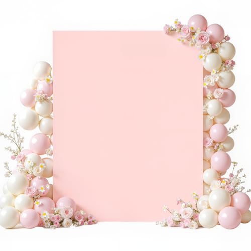 6.6 x 5.2FT Light Pink Square Backdrop Arch Cover Wedding Arch Stand Cover
