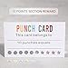 ONEDONE Reward Punch Cards Pack of 200 with Hole Puncher Behavior Incentive Awards for Teachers Kids Students Home Classroom School Business Loyalty Card - 3.5
