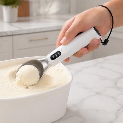 Pala eléctrica para helados duros con pantalla LED y acabado ergonómico 7