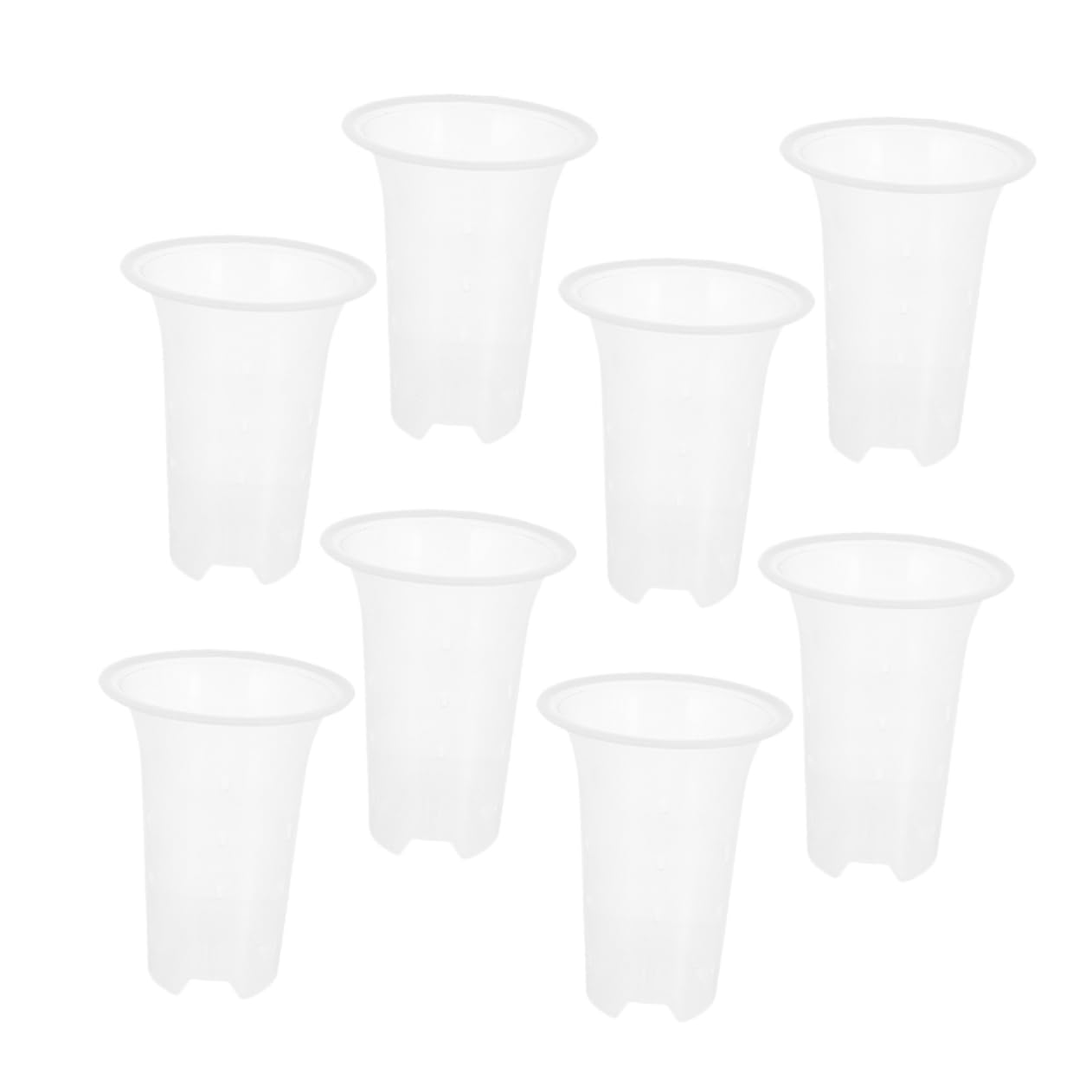Pots D’orchidées en Plastique Blanc 8 Pièces, Pots de Pépinière