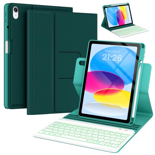 BLUTLOTUS L[{[hP[X iPad 11 a1610 p 360°]\ȃJo[ yVz_[t 7F obNCg O\ BluetoothL[{[h 2022 10.9C` & 2025 11C`p (eB[