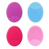 Cepillo facial multifuncional: el cepillo facial combina las 4 funciones de limpieza facial, puntos negros, exfoliación, masaje, suaviza la piel y alivia el enrojecimiento causado por el acné, la piel suave pero tensa y la limpieza de los poros. También es ideal para masajes de bebés y lavado de cabello.