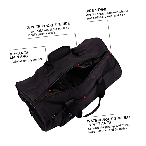 GAFOKI Separado Protable Exercício Handhold Fitness Preto Útil Molhado Portátil Esportes Masculino V