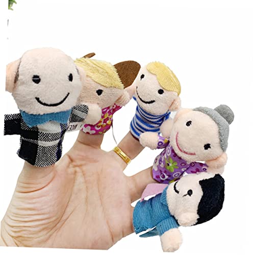 Toyvian 1 Conjunto 6 Pçs Brinquedos Infantis Presentes Brinquedos De Pelúcia Figuras Amigos Fantoche