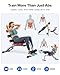 MERACH Ab Machine, Adjustable Ab Workout Bench for Home Gym, Multi-Functional Sit Up Exercise Equipment with 300 LBS Weight Capacity, Exercise Chair for Full Body Workout