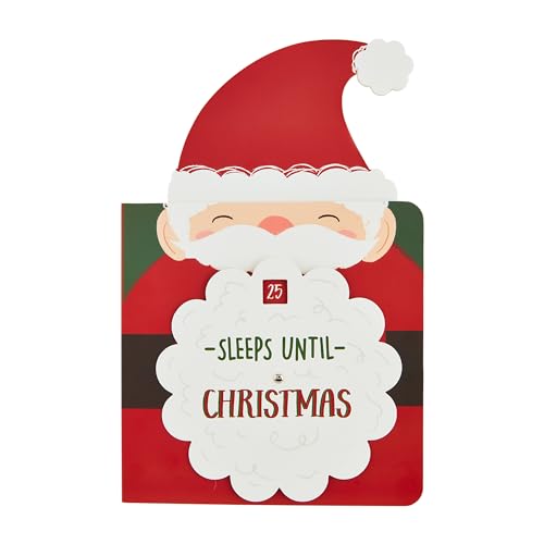 Livre de Noël compte à rebours enfants interactif 19,5 x 19,5 cm