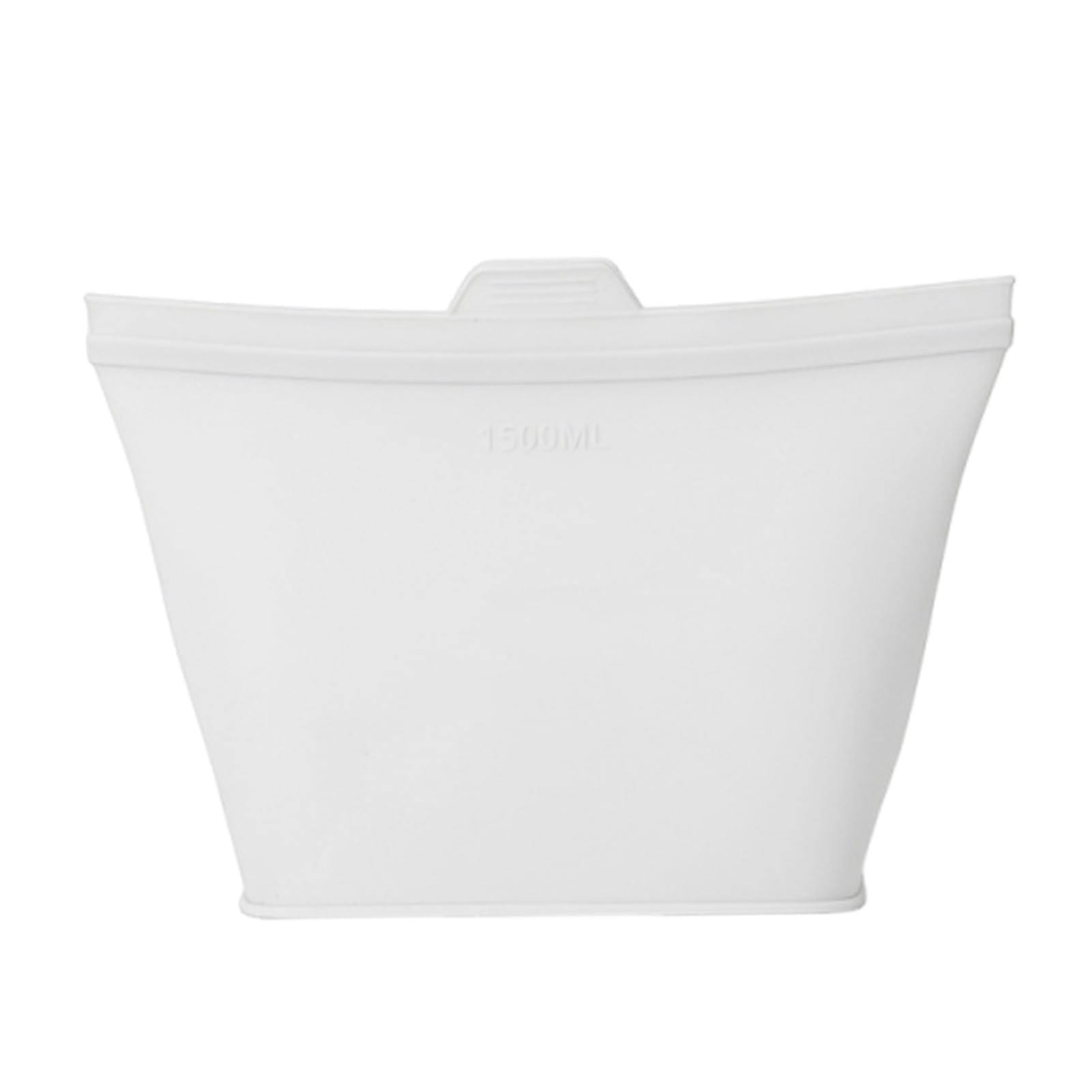 Airtight Food Fresh-keeping Bag, Food Grade Silicone Reusable Leak Proof Seal Strip Standing Pouch, for Refrigerator Freshness Preservation Microwave Safe Spill Proof Bag Gift Clear 500ML