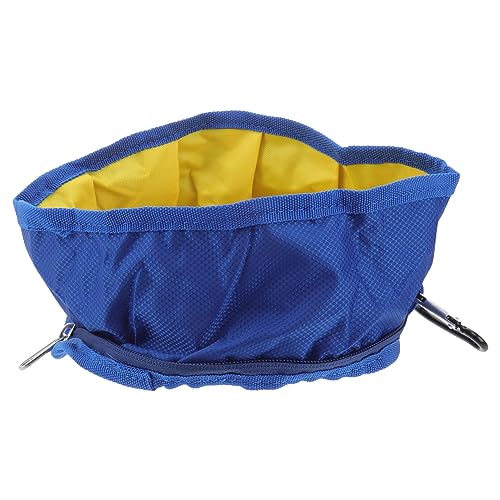 Happyyami Pet Bowl Dog Water Feeder 19 x 19cm Portable Waterproof Perfect for Camping Travel Hiking