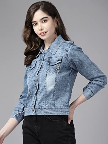 Image of Aarika Women's Denim Regular A-Line Coat