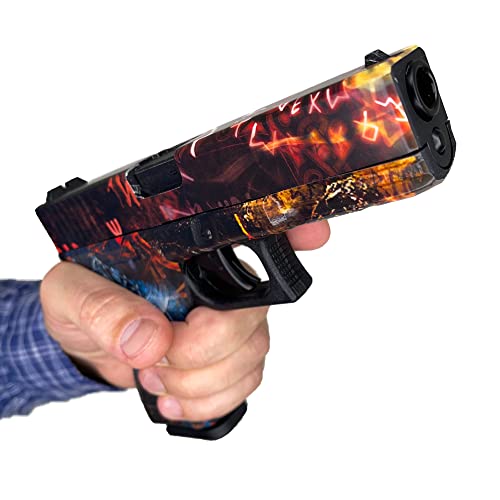 Gold Hook Pistol Skin Heavy Duty Vinyl Gun Wrap With Matte Finish Waterproof Non-Reflective - Made In Usa (Fits Any Handgun) #TOP2