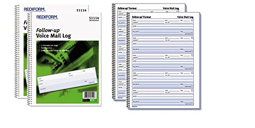 Journal de messagerie vocale au bureau pour organiser les appels clients chaque jour