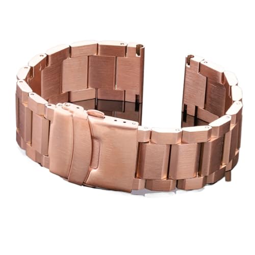 YYJzsw XeXX`[voh fB[X Y ^voh 18mm 20mm 22mm 24mm ANZT[ Vo[ [YS[h ubN(Rose Gold,18mm)