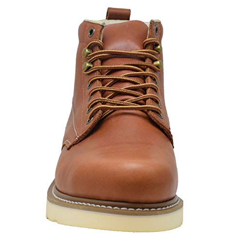 Golden Fox Work Boots Men's 6" Steel Toe Wedge Boot for Construction with Lightweight Comfortable Outsole2