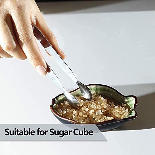 Ice Tongs Sugar Cubes Tongs - Stainless Steel Mini Serving Tongs Appetizers Tongs Small Kitchen Tongs For Tea Party Coffee Bar (6 Pcs) #TOP3