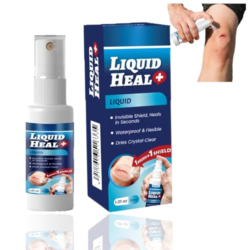 30ml Waterproof Plaster Spray for Wounds,Invisible Healing Film & Liquid Dressing,Fast-Drying Skin Glue for Cuts and Scratches,Clear Liquid Plaster Wound Care Seal,Healing Plasters