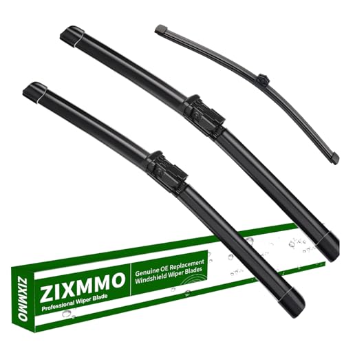 3 Factory Wiper Blades Replacement for 2018 2019 2020 2021 2022 2023 Audi Q5 q5 Windshield Wiper Blades Replacement Original Equipment - 24"/20"/15" (Set of 3) Top Lock
